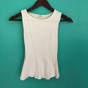 New Look White Peplum Shirt